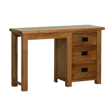 Picture of Country Oak Single Pedestal Dressing Table