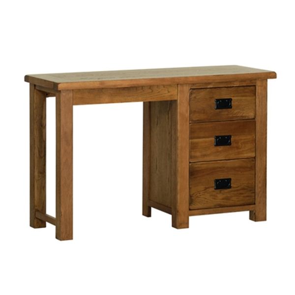 Picture of Country Oak Single Pedestal Dressing Table