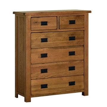 Picture of Country Oak 2 over 4 Chest of Drawers