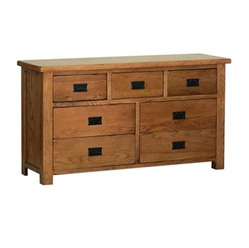 Picture of Country Oak 3 over 4 Chest of Drawers