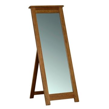 Picture of Country Oak Cheval Mirror