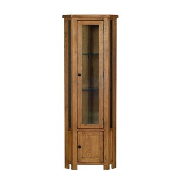 Picture of Country Oak Corner Display Cabinet