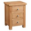 Picture of Suffolk Oak 3 Drawer Bedside 