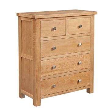 Picture of Suffolk Oak 2 over 3 Chest of Drawers 