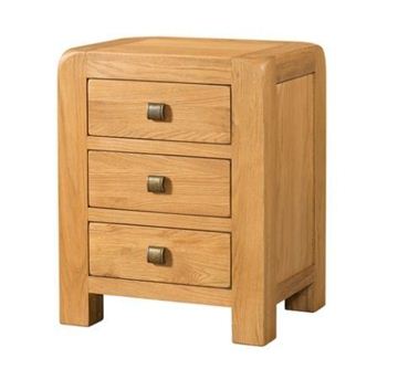 Picture of Denver 3 Drawer Bedside