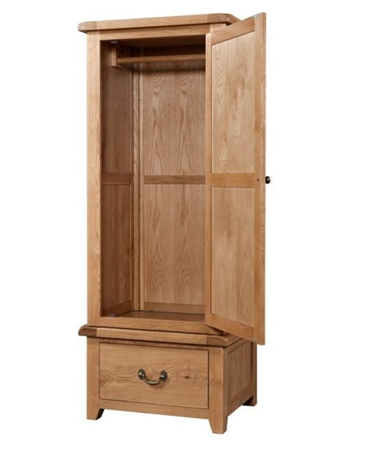 Old Mill Single Door Wardrobe Quality Oak Furniture From The