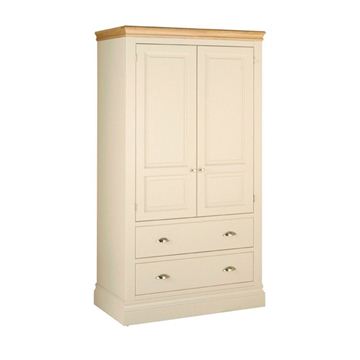 Cotswold Triple Wardrobe Drawers, Triple Wardrobe With Drawers And Shelves