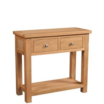 Picture of Suffolk Oak 2 Drawer Console 