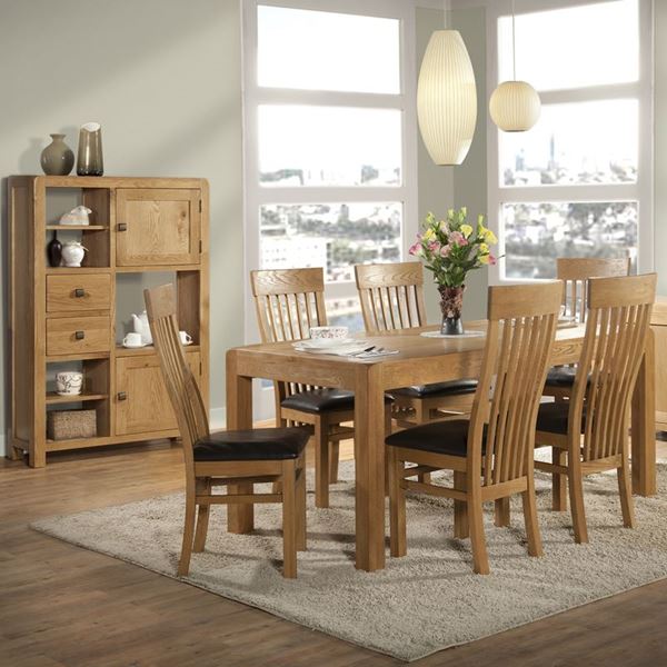 Harlow 120cm Round Table. Quality Oak furniture from The Furniture Directory