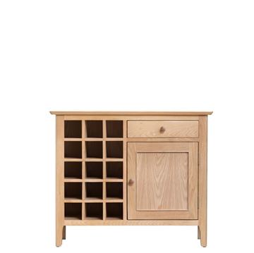 Picture of Oslo Oak Wine Cabinet