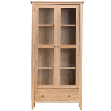 Picture of Oslo Oak Display Cabinet & Lights