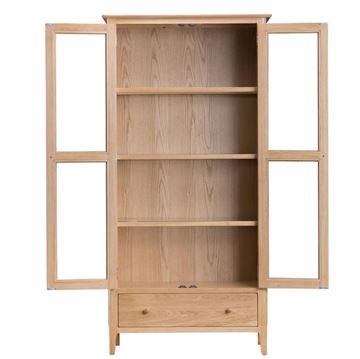 Picture of Oslo Oak Display Cabinet & Lights