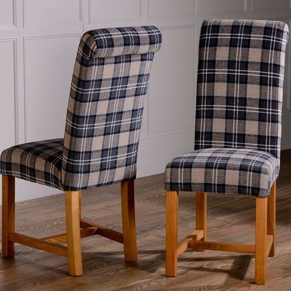 Dining Chair Collections Quality Oak Furniture From The Country Roll Back Dining Chairs In Fabric 12 Items