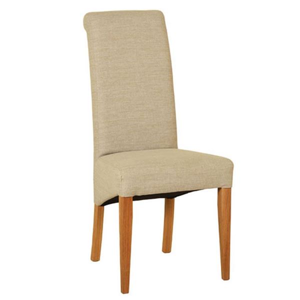 Devon Fabric Beige Dining Chair, Fabric For Dining Room Chairs Uk