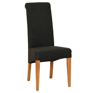 Picture of Devon Fabric Charcoal Dining Chair