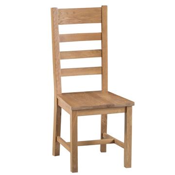 Picture of Belmont Oak Ladder Back Chair Wooden Seat