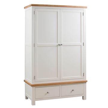 Picture of Suffolk Painted 2 Drawer Wardrobe