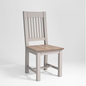 Picture of St Ives Slat Back Hard Seat Dining Chair 