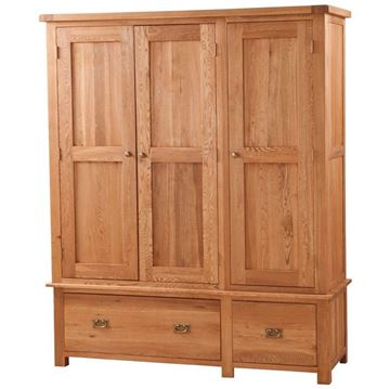 Picture of Quebec Oak Triple Wardrobe