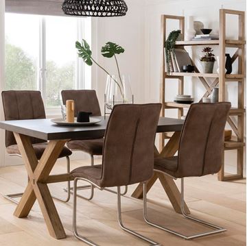 Harlow 120cm Round Table. Quality Oak furniture from The Furniture Directory