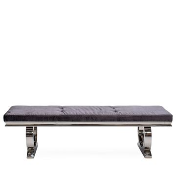 Picture of Liberty Grey Bench - Charcoal Velvet 